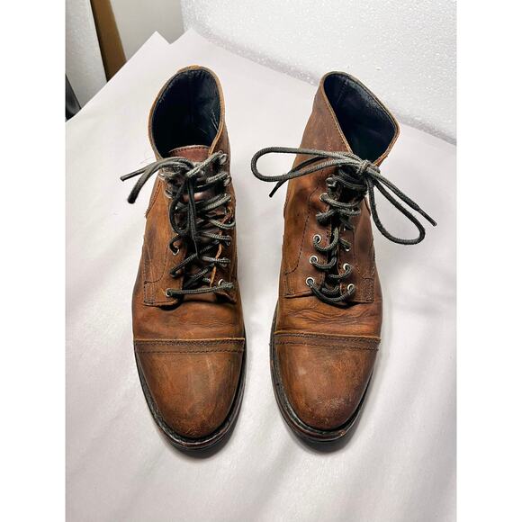 Thursday Boot Company Captain Boots in Arizona Adobe Brown Leather Men's Size 10 - Picture 3 of 7